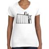 Women's Fine Jersey V-Neck Tee Thumbnail