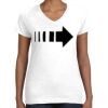 Women's Fine Jersey V-Neck Tee Thumbnail