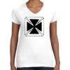 Women's Fine Jersey V-Neck Tee Thumbnail